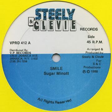 

12inch Record SUGAR MINOTT - Smile VPRD412 Steely & Clevie 1988 US Reggae, Ska & Dub Used
