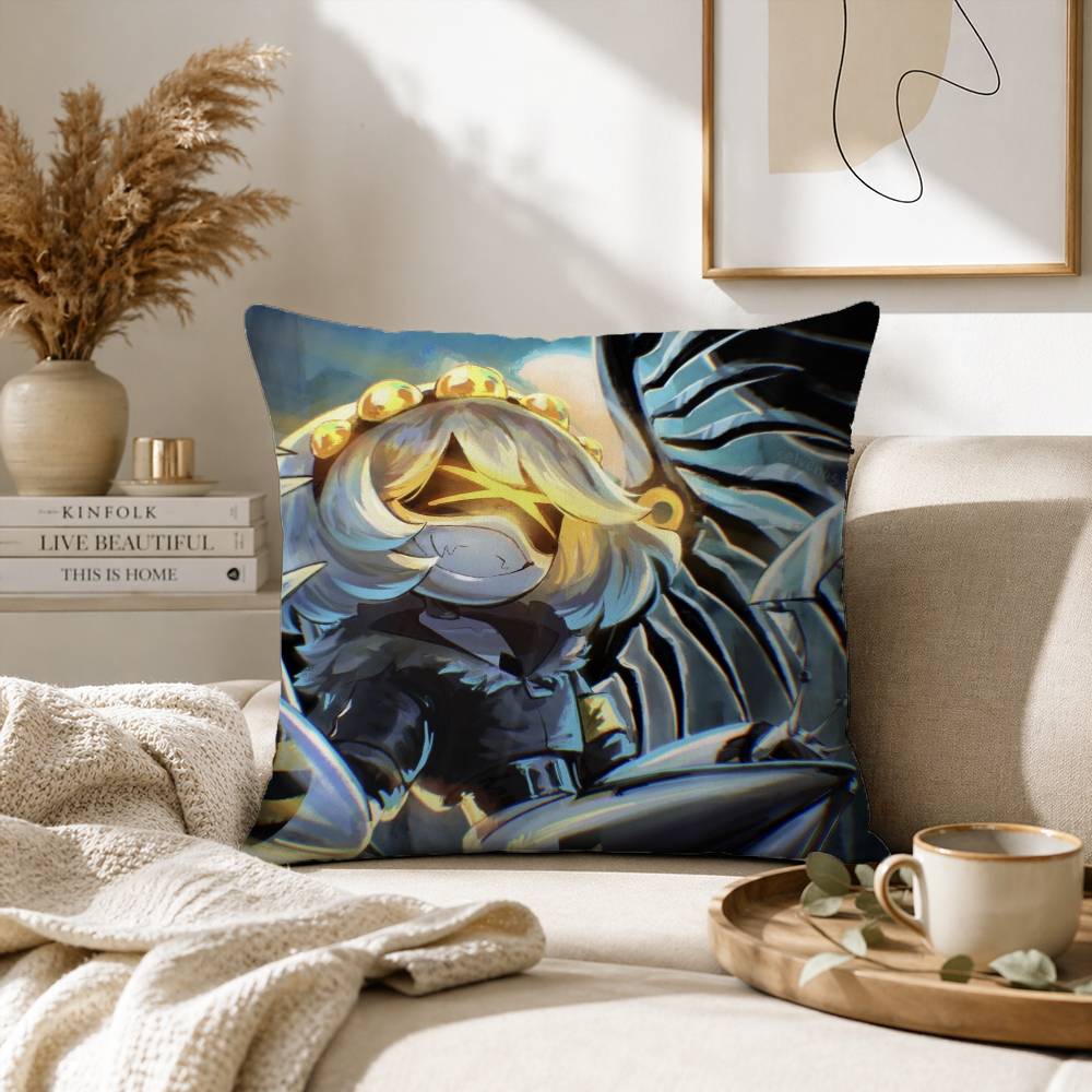 Horror Anime Murder Drones Pillow Case for Sofa Living Room Home office Decor Protective Cover