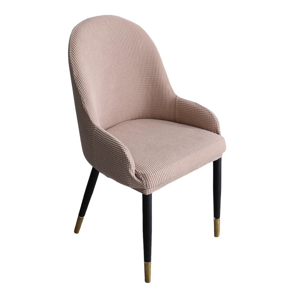 High-elastic Dining Chair Cover Curved Backrest Protector  for Home Decoration