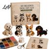 Office Decoration Crafts Tiny 3D Beaded Animal DIY Kit with Instructions Easy Beading Home Decor Project 4 Cute Designs Themed Beadwork for
