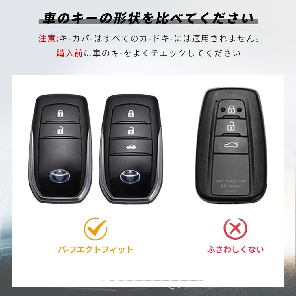 [OFFCURVE] TOYOTA Key Case Zinc Alloy + Genuine Leather Car