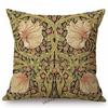 Klassisk Morris Blomster Blomstermønster Pimpernel Rød Gul Rosa Blå Hjem Dekorativ Kunst Sofa Putetrekk Lin Putetrekk
