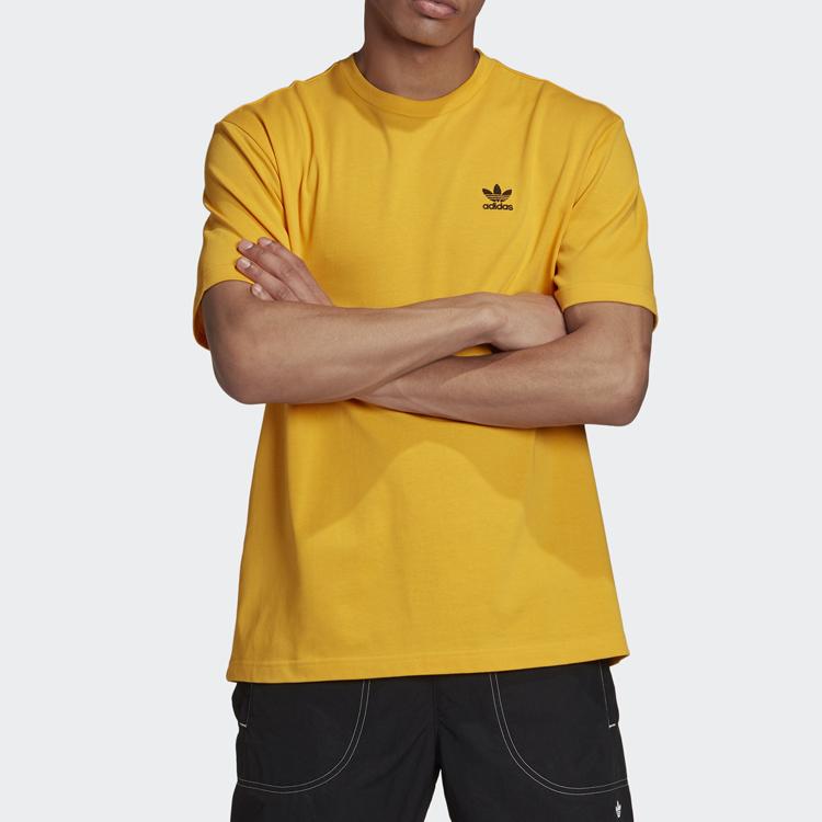 Adidas Originals SS20 New Sports Short Sleeve T-Shirt Men Tops Sunflower GE0824