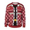 Men's Autumn and Winter 3D Printed Crew Neck Sweater Fashion Versatile Trend Breathable Casual
