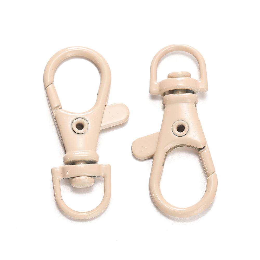 5/10Pcs Colorful Swivel Lobster Clasp Hooks Keychain Split Key Ring Connector for Bag Key Chain DIY Jewelry Making Supplies