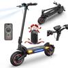 Trotinetă electrică pliabilă iScooter iX7 Pro, cu un motor de 2000W, o baterie de 48V 17.5Ah, o viteză maximă de 60 km/h, o autonomie de 80 km și roți de 10 inch