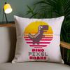 Cartoon Pixel Design Cushion Cover Plush Fabric DoubleSided Printed Invisible Zipper Sofa Pillow Case Home Bedroom Decor