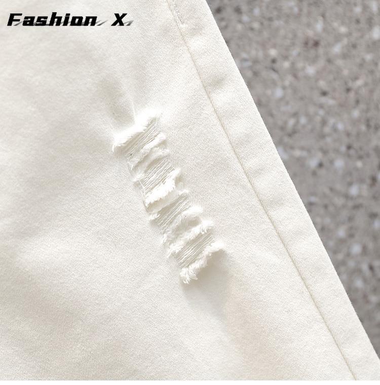 Jeans-Shorts in Übergröße für Damen, übergroß, lockere, lässige Jeans-Stretch-Freizeithose