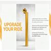 Fahrradsattelstütze 25,4x300mm Verstellbar Aluminiumlegierung Fahrradsattelrohr Stoßfest Horizontal Fahrradsattelstütze für MTB Rennrad BMX