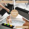 Kitchen Bathtub Sink Edge Silicone Water Baffle Cuttable Prevent Splashing Water Barrier