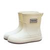 Damen Wasserdichte Verstellbare Mid-Calf Regenstiefel mit Weicher Sohle & Fixierter Kordel