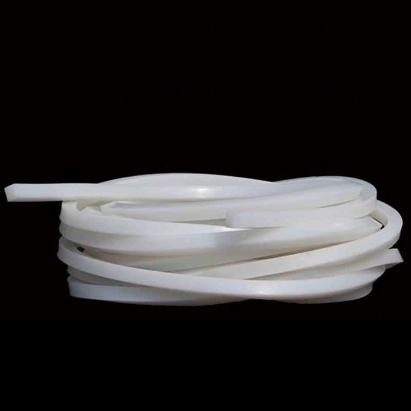 1M-10M White Solid Silicone Rubber Sealing Strip High Temperature Resistant Weatherstrip Square Rectangle 4x4 5x5 5x10 6x6 20x20