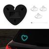 2026 Solar Powered Car Neon Light Striped Heart Lamp Led Ambient Light Wireless Suction Cup USB Rechargeable Led Atmosphere Lamp