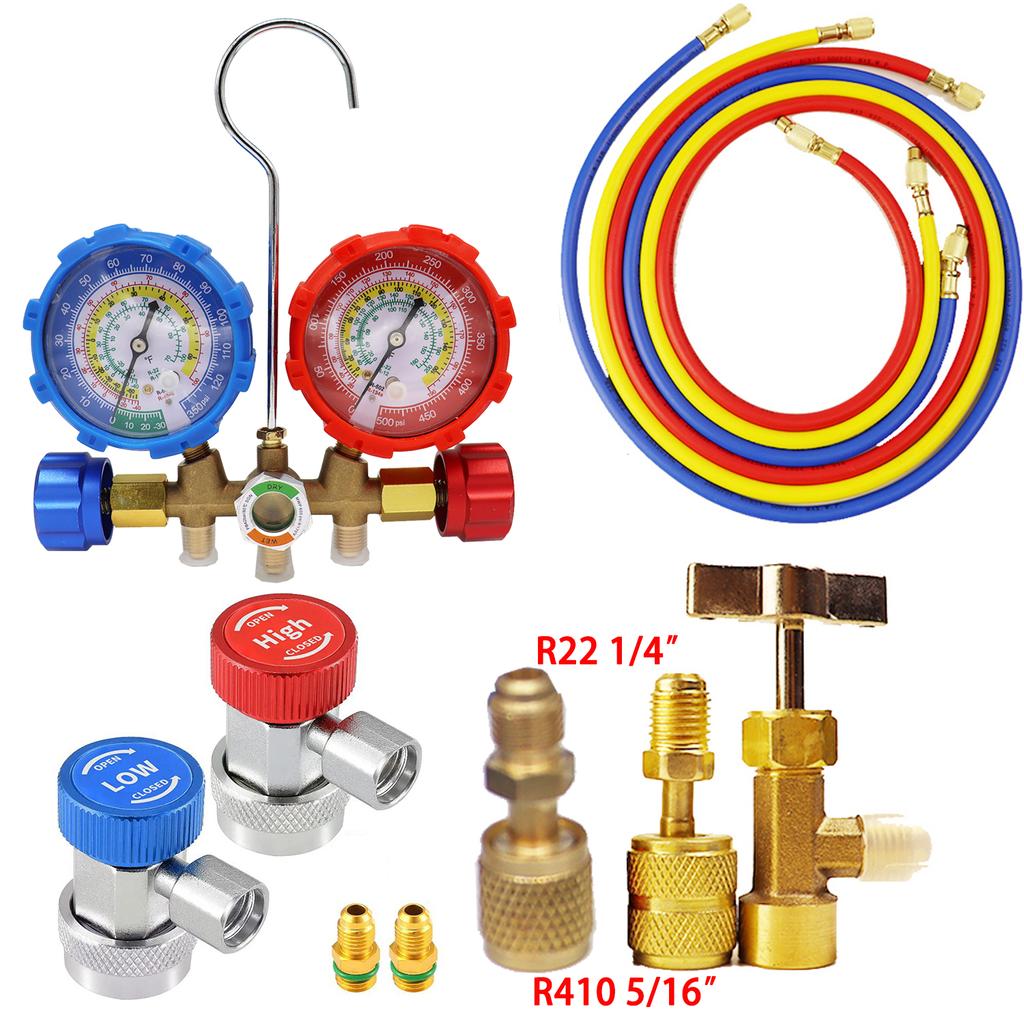 R22 R12 R502 R-134a Automobile Air Conditioner Refrigerant Pressure Display Fluoride Refrigeration Automobile Repair Tool