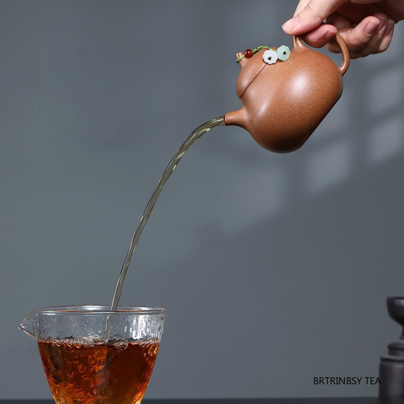 150ml Chinese Yixing Purple Clay Teapot Tradition Household Beauty Tea Pot Handmade Eggplant Shape Kettle Zisha Tea Set Teaware