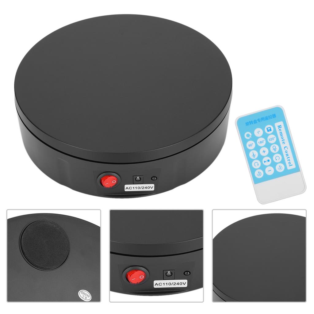 Reloj Control Remoto Plato Giratorio Giratorio Tienda de Relojes Soporte de Exhibición Redondo Eléctrico