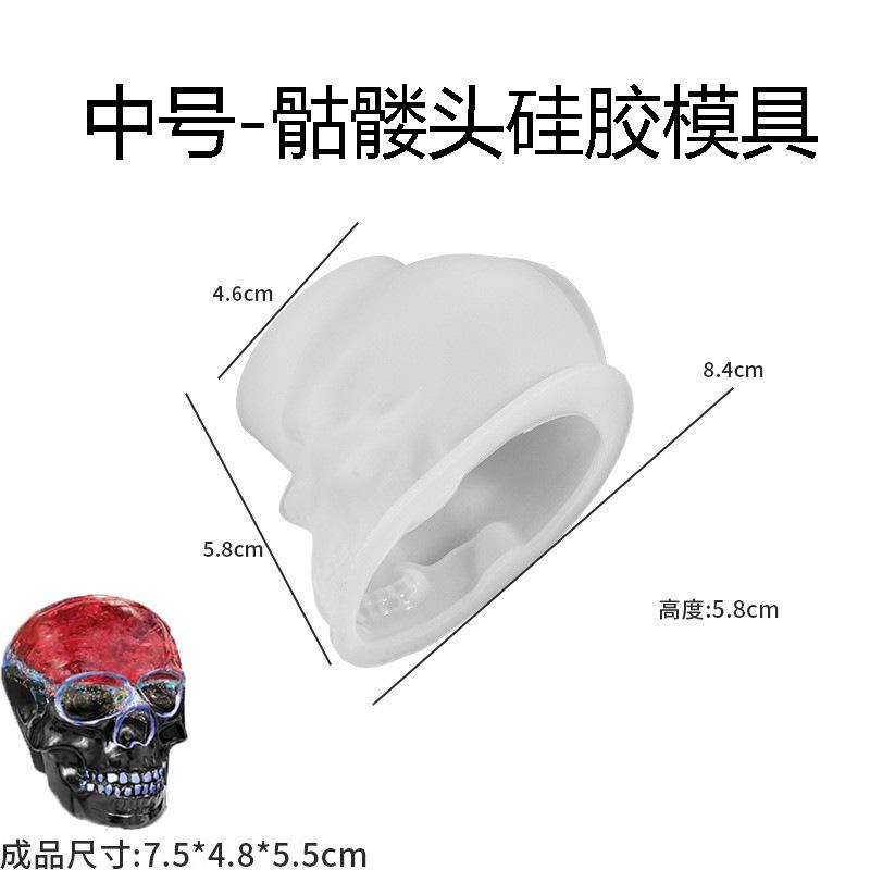 Halloween Ornament Silicone Candle Mold DIY Handmade Skull Scented Candle Soap Plaster Resin Casting Molds Home Decor Craft Gift