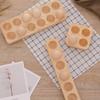 4/6/12 Holes Wooden Egg Holder Japanese-style Egg Storage Rack Egg Organizer Egg Plate  Tabletop