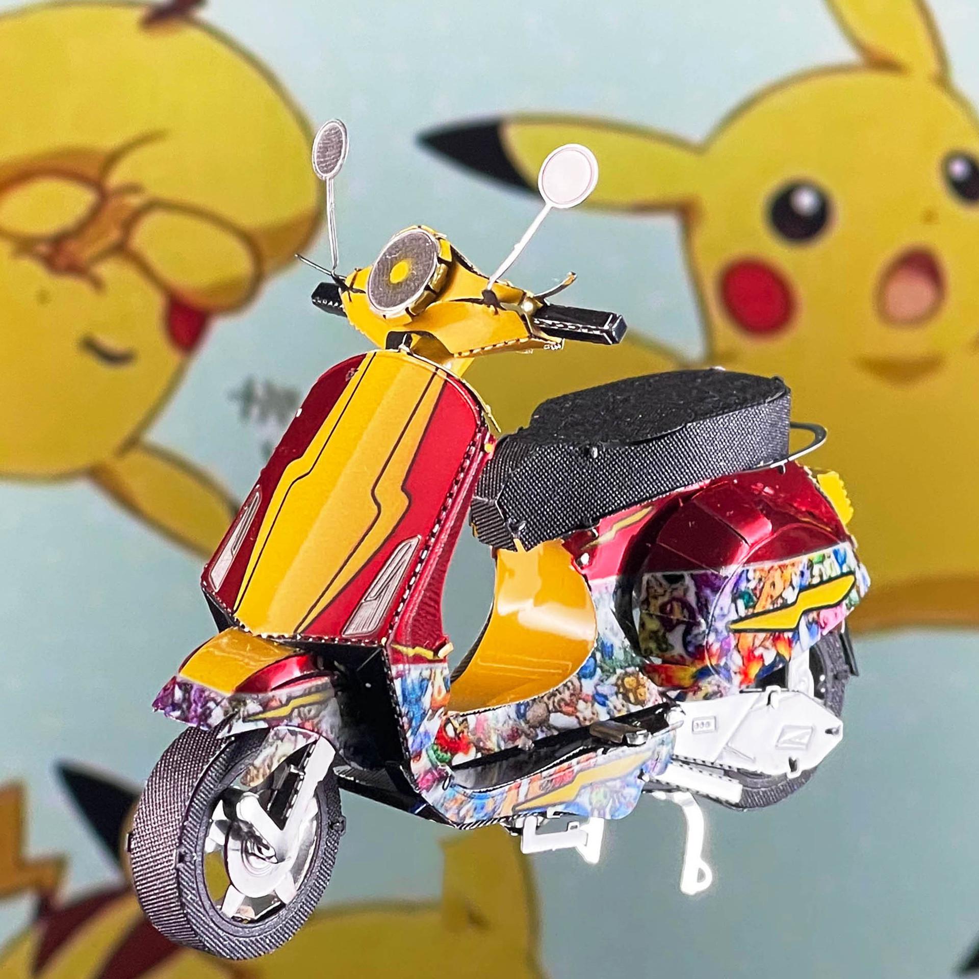 

3D Metal Assembly Jigsaw: Vespa Primavera 150 Model