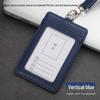 Grenseoverskridende Ekte Lær Egendefinert ID- og Dokumentkortholder med Logo Lanyard