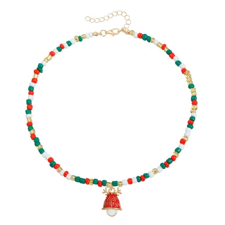 Dynamic Christmas Celebration Sequined Necklace Fanciful Cartoon Plan Jewelry Addition For Celebratory Instances