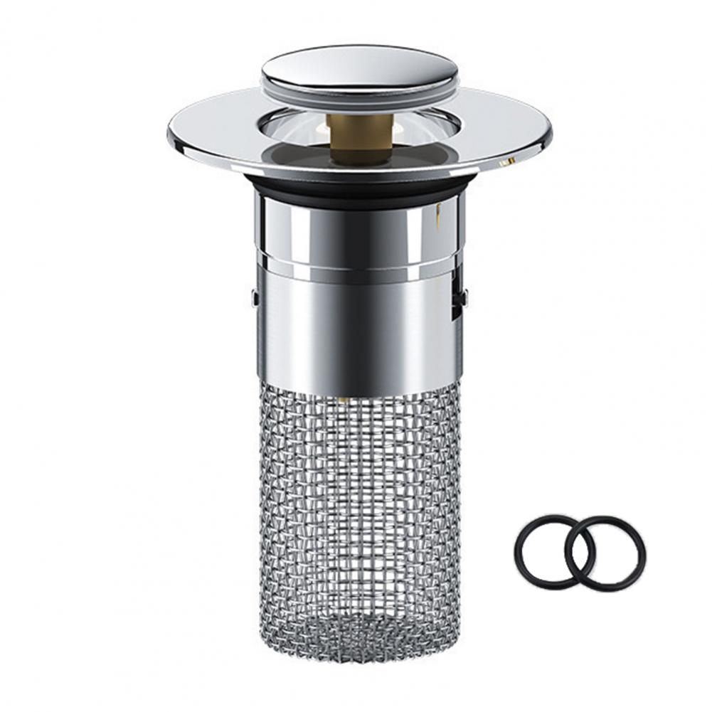 Тренажер для слива для раковины Сливной фильтр для раковины ванной комнаты Нержавеющий фильтр для слива пола Набор с корзиной для слива