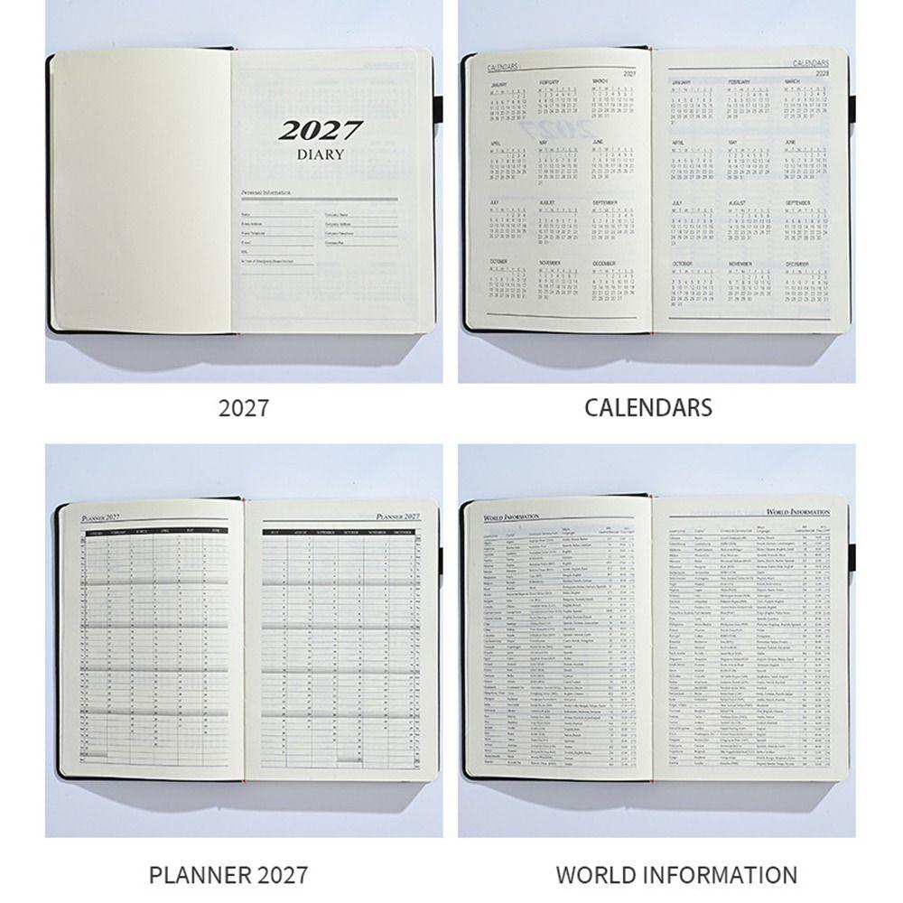 A5 Hardcover Journal Notebook 2027 Diary Notebook Gifts Schedule Planner  School Supplies
