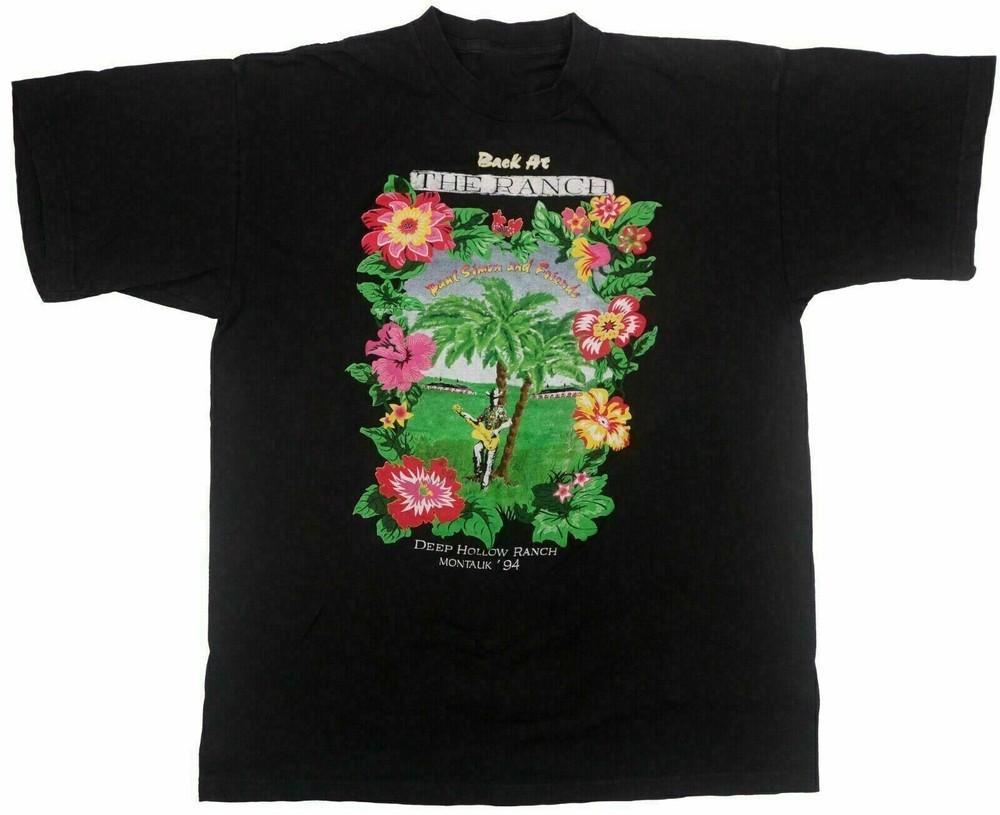 

PAUL SIMON JIMMY BUFFETT Back At The Ranch Shirt Black Men S4XL Unisex T-Shirt S