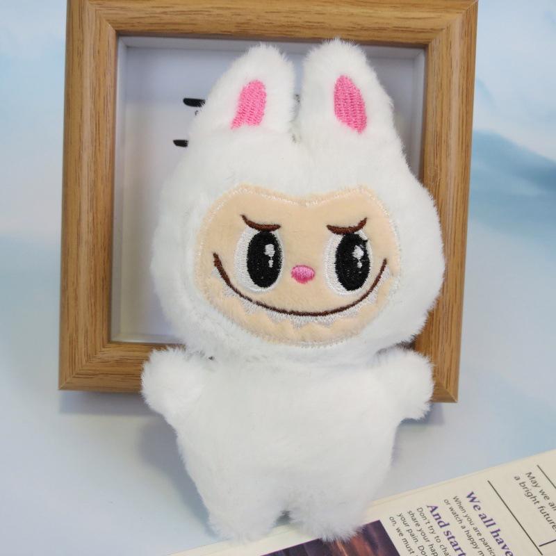 Labubu Roztomilý přívěsek pro panenky Plyšové hračky Měkká Kawaii Vycpaná hračka Batoh Příslušenství Plyšová panenka Dárek k narozeninám