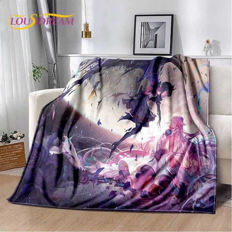 

3D милое одеяло с рисунком Puella Magi Madoka Magica, мягкое одеяло для дома, спальни, кровати, дивана, дорожного чехла для пикника, детское одеяло 125x150cm 50x60inch