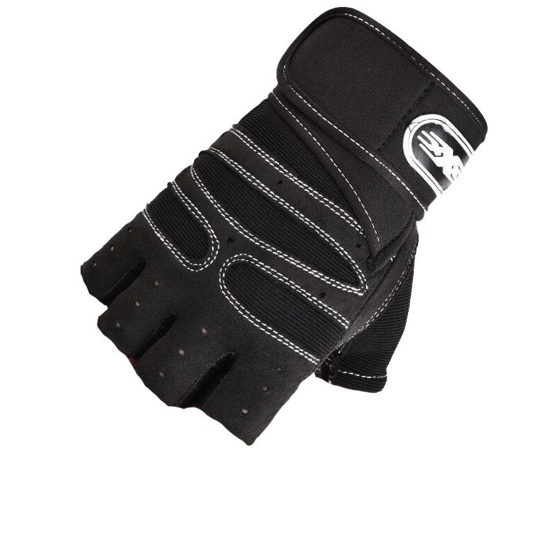 Fitness Gloves Men and Women's Gym Palm Protection Equipment Weightlifting Exercise Lengthened Wristband Anti Slip Training Gloves