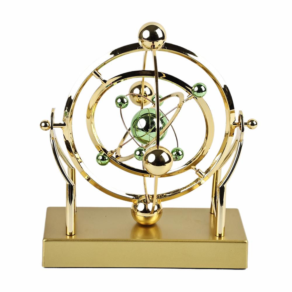Cosmic Celestial Body Perpetual Motion Sculpture Rotating Newton Ornaments Desk Home Office Decor Toy Gift Pendulum In Motion