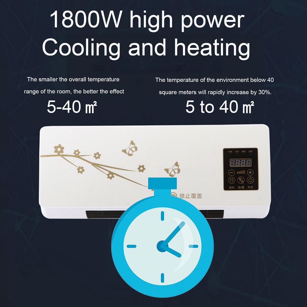 Kleine Wandklimaanlage Kühlung und Heizung Klimaanlage Kleine Wandmontierte Klimaanlage für Wohnzimmer Schlafzimmer