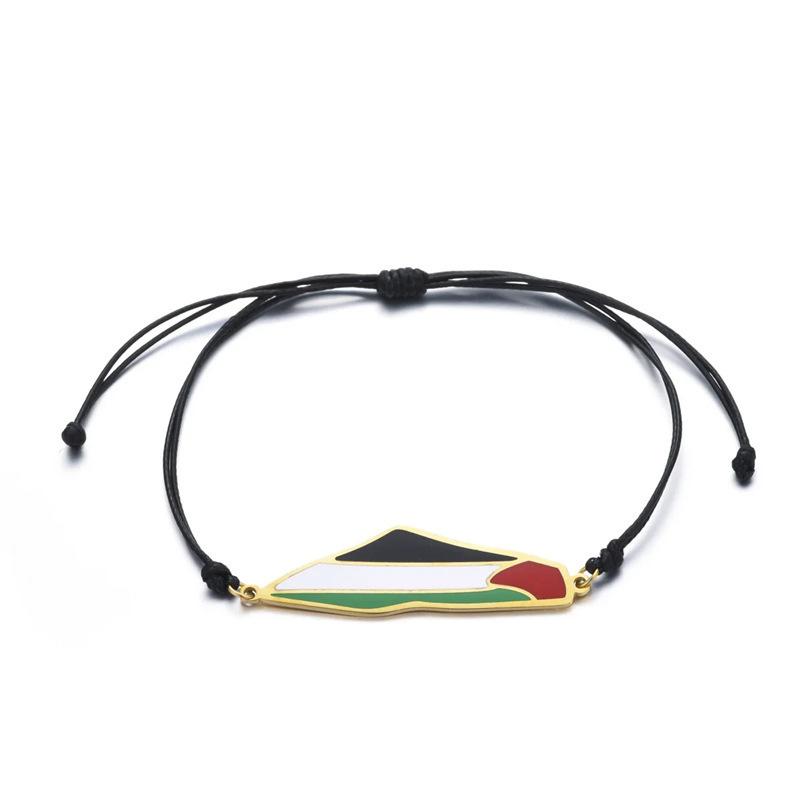 Collar con colgante de mapa de acero inoxidable, titanio y epoxi