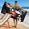 Name Custom Anime Jujutsu Kaisen Print Beach Towel, Large Soft Quick Dry Towel for Beach Camping Swimming