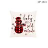 45Cm Christmas Cushion Cover New Year Decor England Plaid Style Seat Pillowcase Car Pillowcase Merry Christmas Decor Home
