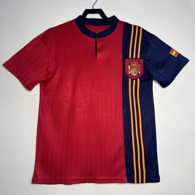 Vintage Retro National Team Soccer Jerseys Spain Mexico Germany Brazil Football Shirts