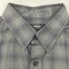 Theory 25Stainless Steel 02-5108001 Gray Wool Irving Check Shirt tops M Grey Black CheckUsed