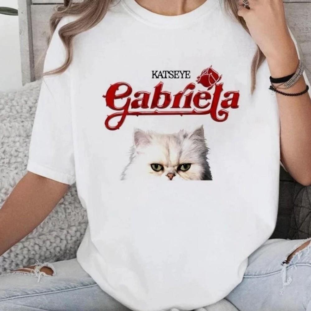 Винтажная рубашка Katseye Gabriela, Красивый Хаос, K-pop футболка Katseye, Унисекс футболка всех размеров M