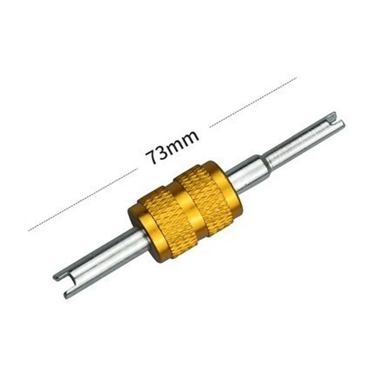 Aluminum Alloy Dual Purpose Valve Core Wrench For Car Auto A/C Air Condition Tire Valve Core Universal Disassembly Repair Tools