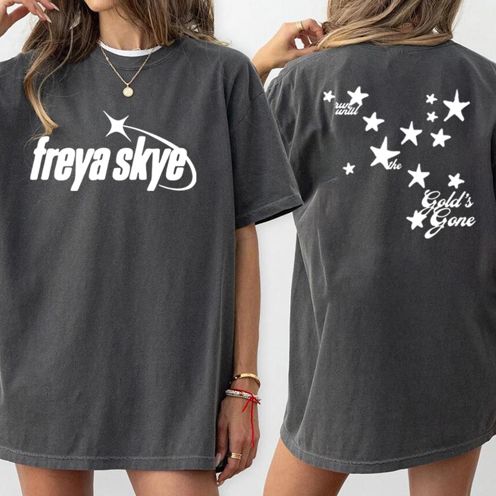 Freya Skye Golds Gone Tshirt Vintage Tour Two Sides Printed Tshirt Descendants Zombies Worlds Collide Tshirt Unisex Music Tops