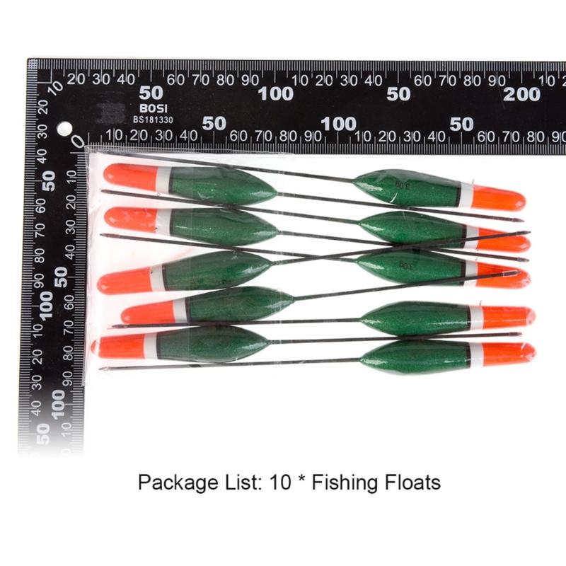 10Pcs Long Tail Fishing Bobber Buoy Paulownia Wood Fishing Floats Tackle Fishing Float Fishing Tackle Accessories