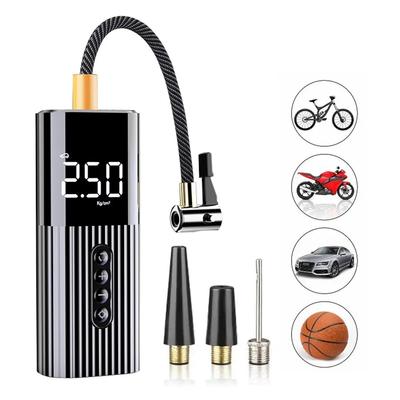 Nadmuchiwana pompa Mini sprężarka powietrza z oświetleniem LED pompka do opon 12V 150PSI drutowa pompa powietrza do piłek rowerowych