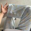 Women's Summer Cloud Cotton Lapel Pajama Pants - Lightweight, Loose-Fit, Outdoor-Friendly