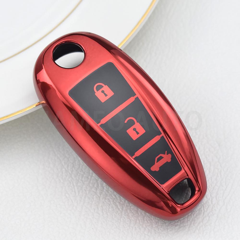 For Suzuki Vitara Swift Ignis Kizashi Sx4 Baleno Ertiga Samurai S-Cross Shell Fob Tpu Car Key Case Cover Accessories