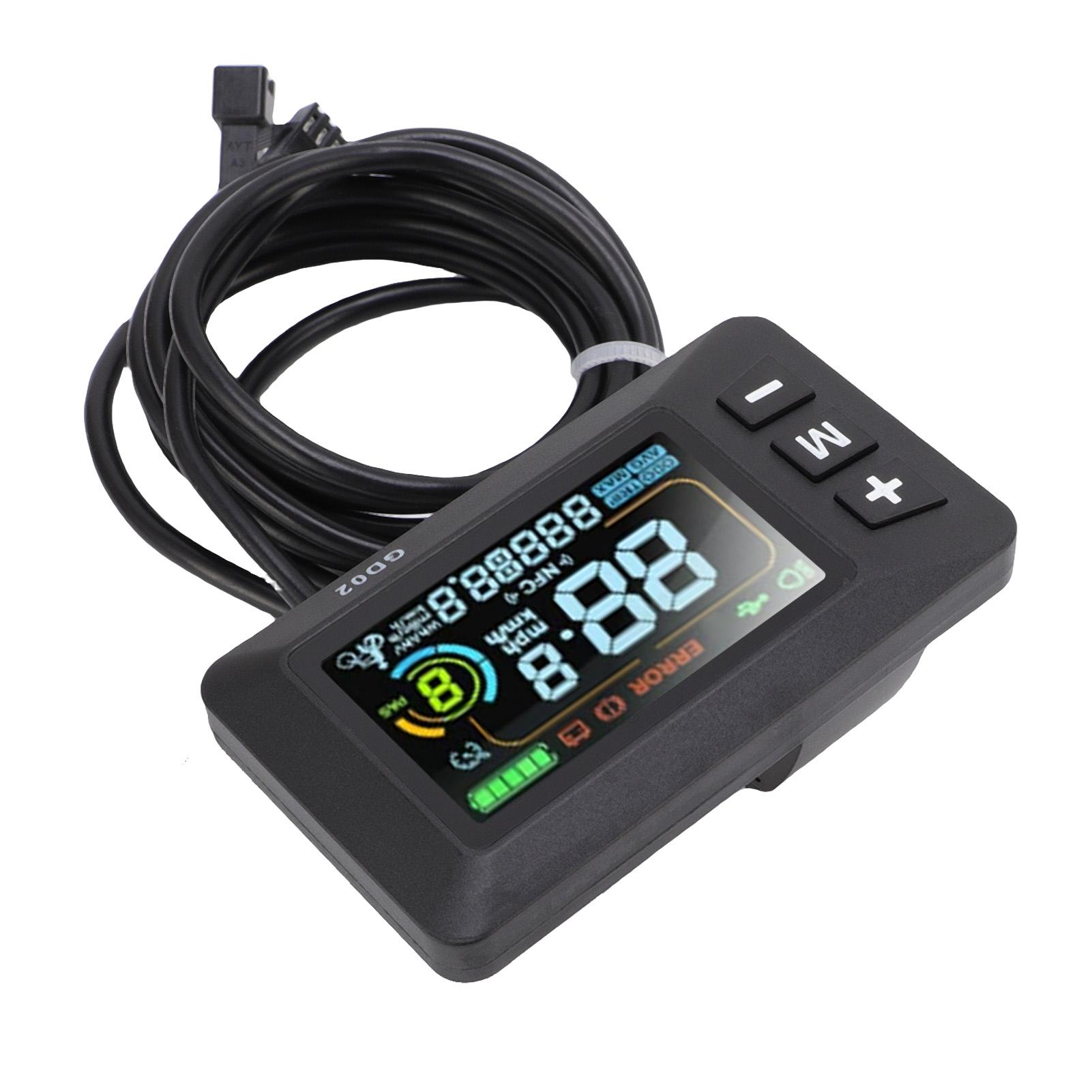 

GD02 Электрический велосипед ЖК-дисплей Метр Цветной экран Водонепроницаемость Умная панель управления электрическим самокатом для 22,2 мм