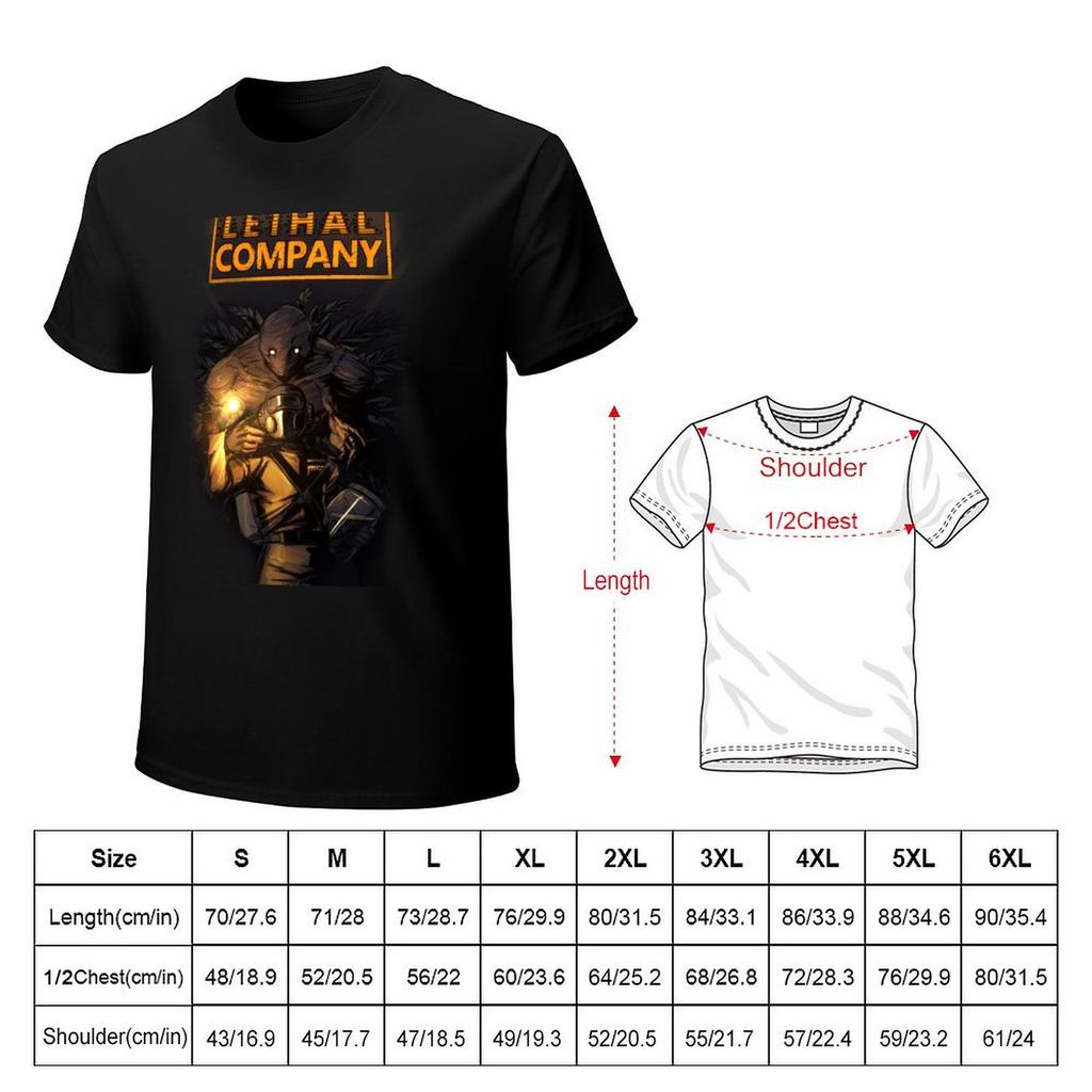 Lethal Company Bracken In Dark Tshirt TShirt blanks graphics for a boy heavyweight t shirts for men