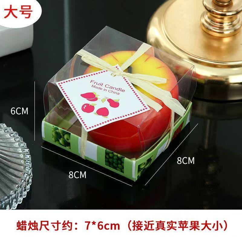 3D Apple Candle Aromatherapy, Christmas Gift Ping An Fruit Christmas Candle Simulation Apple Creative Candle Birthday Gift