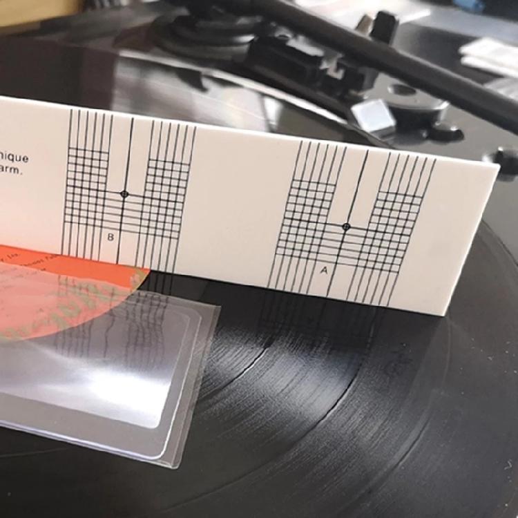 Portable Protractor Pickup Calibration Distance Gauge Record LP Vinyl Turntable