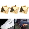 100pcs Square Pyramid Punk Rivets 4 Claw Metal Studs for Bracelets Clothing Shoes Handbag